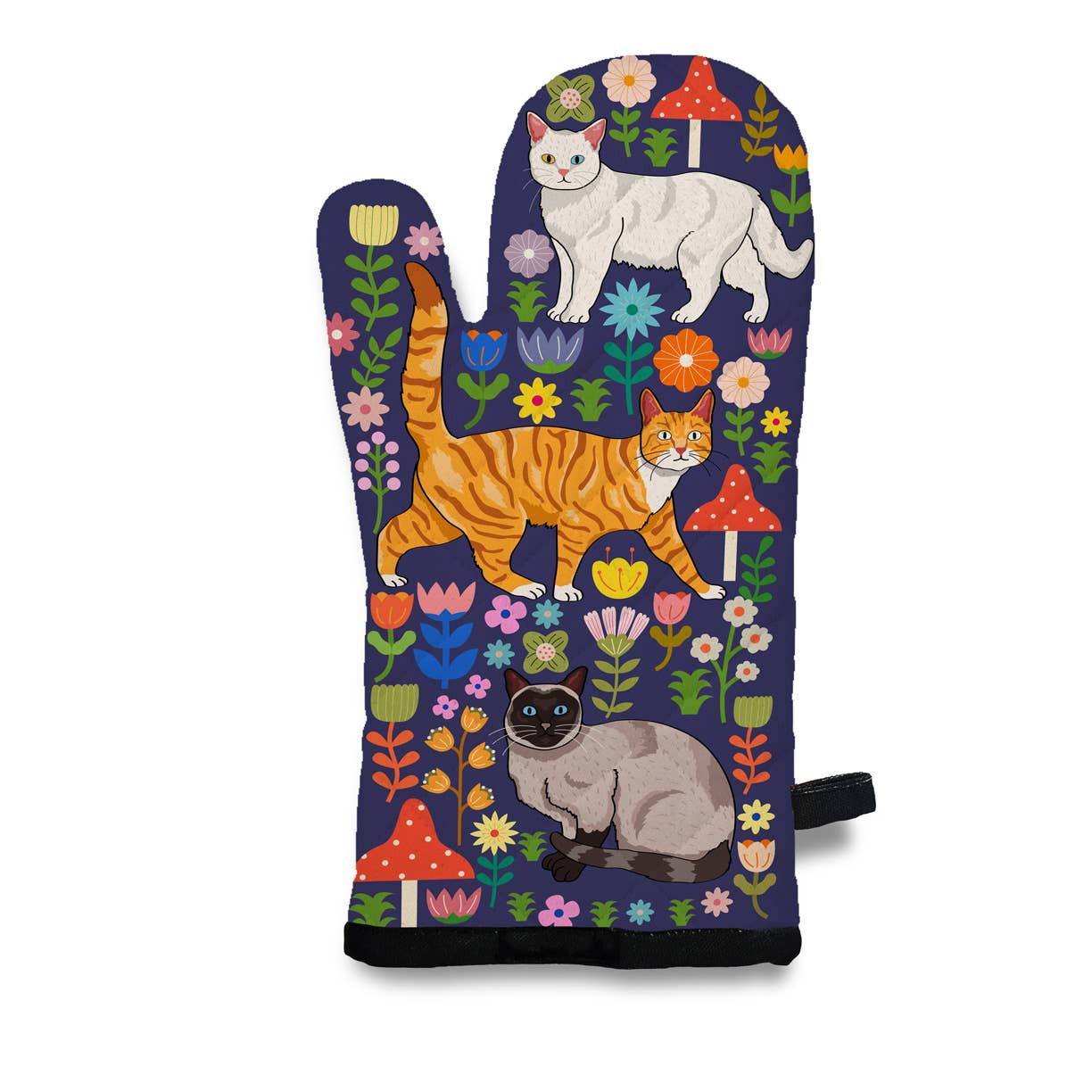 Spring Kitty Cats Oven Mitt