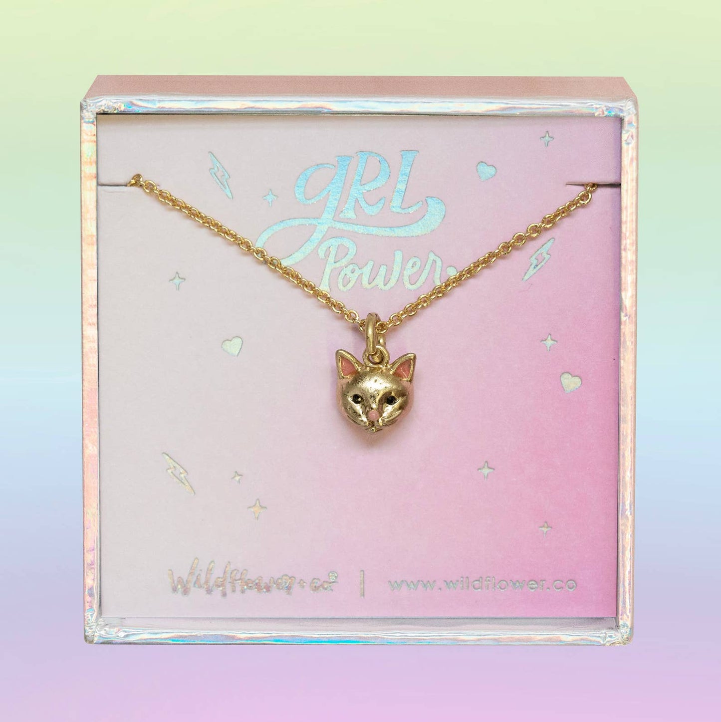 Charm Necklace (Boxed), Kitten