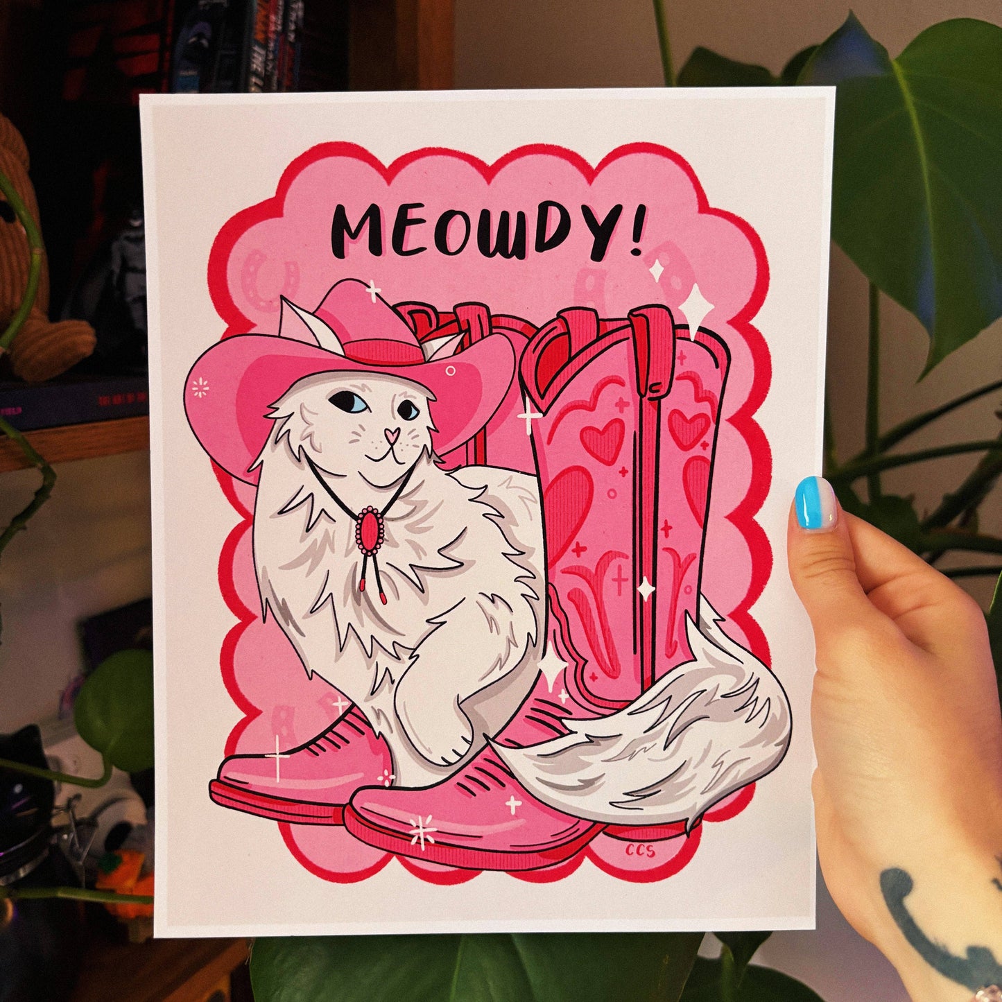 Meowdy! 8x10 Art Print