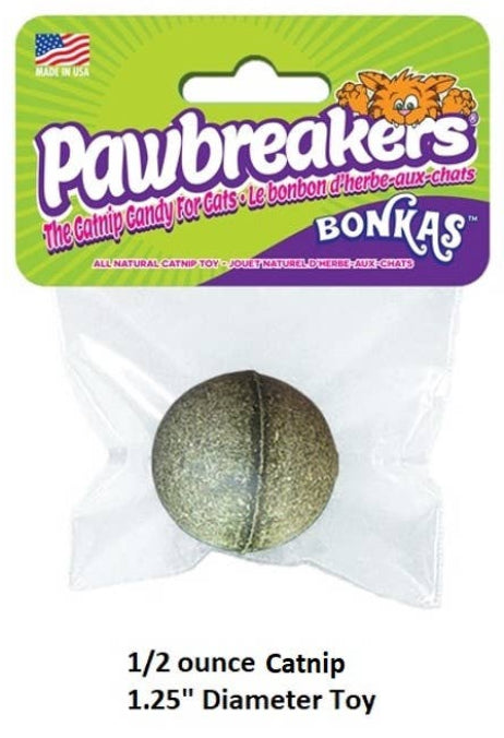 Bonkas by Pawbreakers - Catnip Candy Toy and Treat in One!: Bonkas - 1/2 ounce - 1.25"