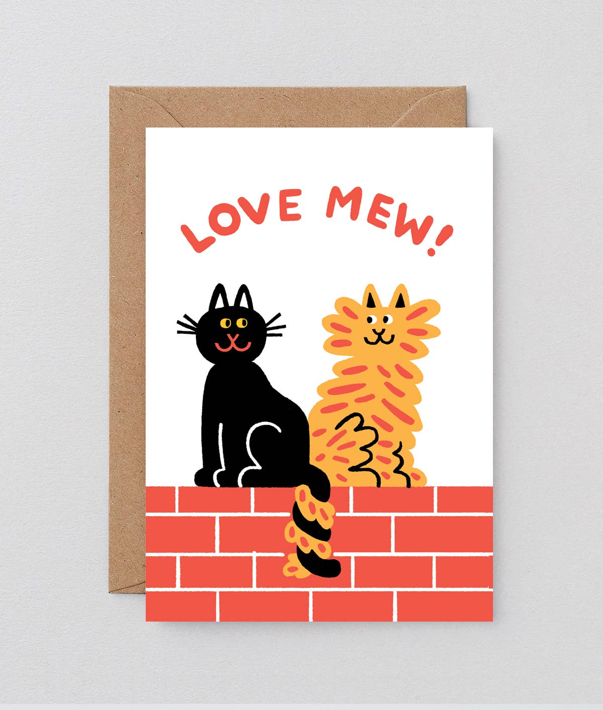 ‘Love Mew’ Greeting Card BLANK INSIDE