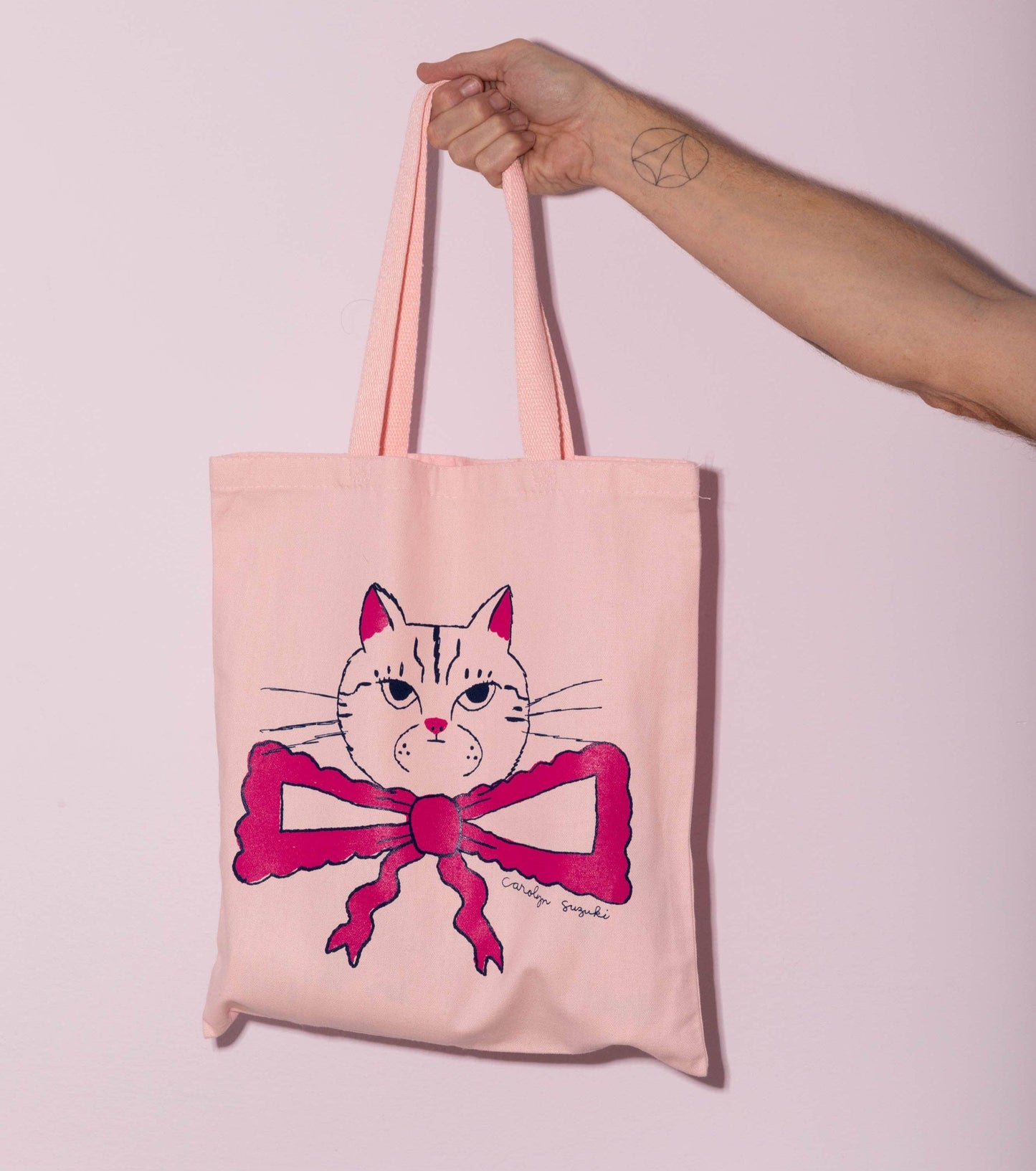 PINK FANCY CAT TOTE
