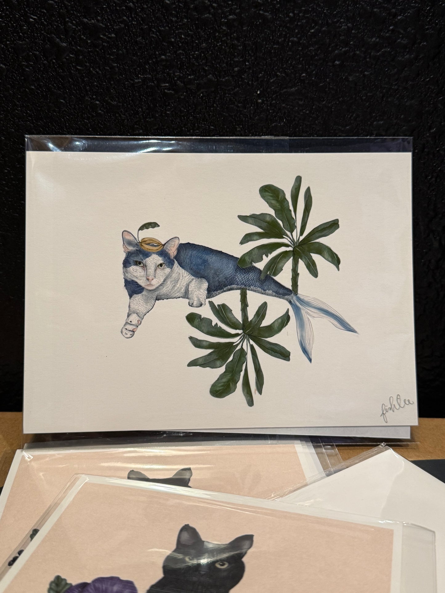 Blue Cat Fish 5inx7in Print