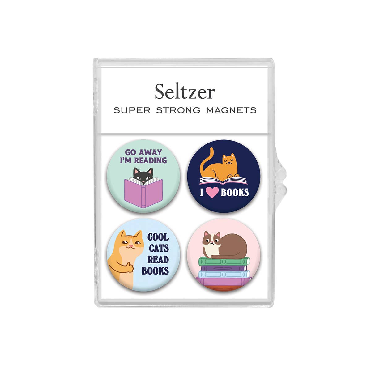 Cats Reading Magnet Set