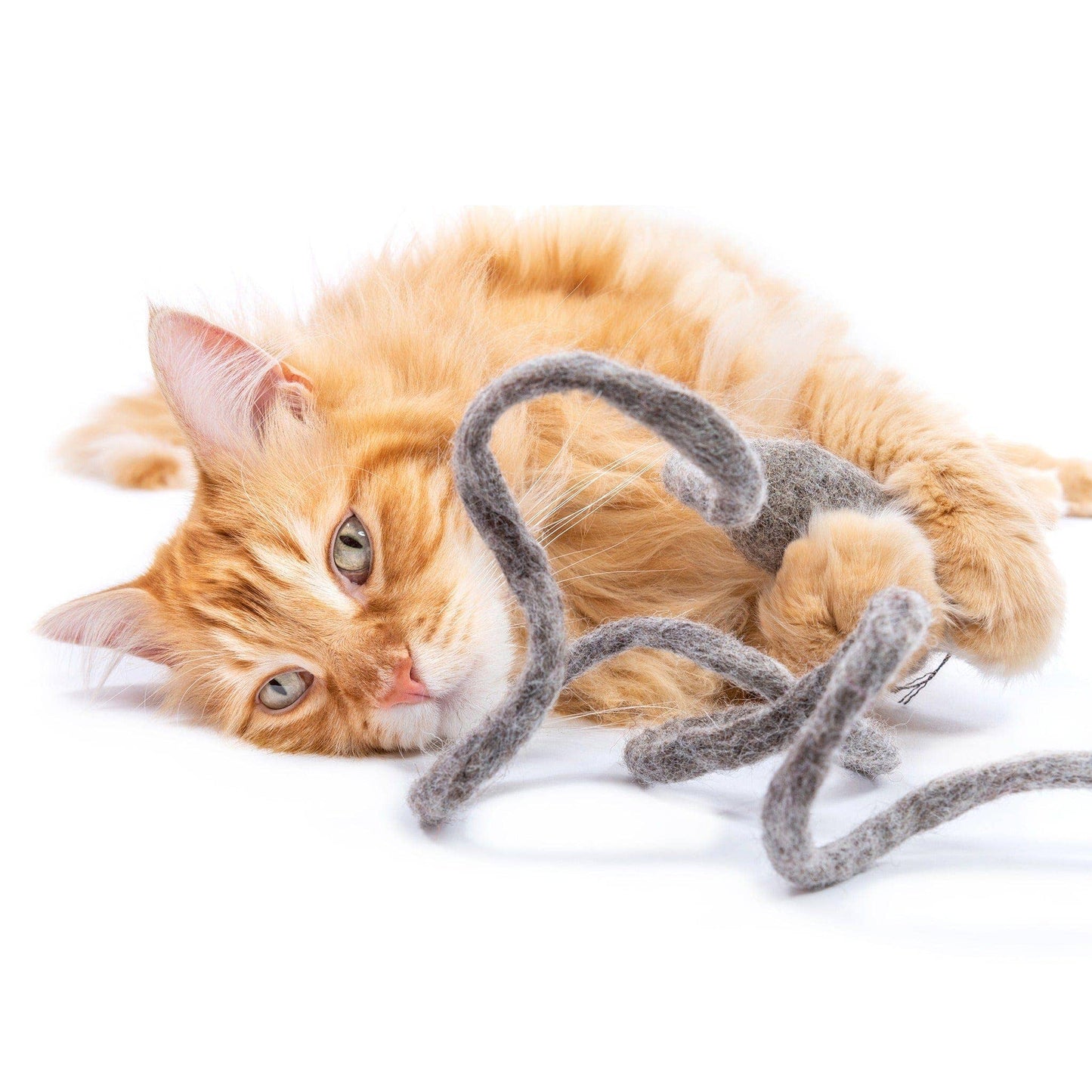 Monte the Mouse - 2M Long Tailed Felt Cat Toy