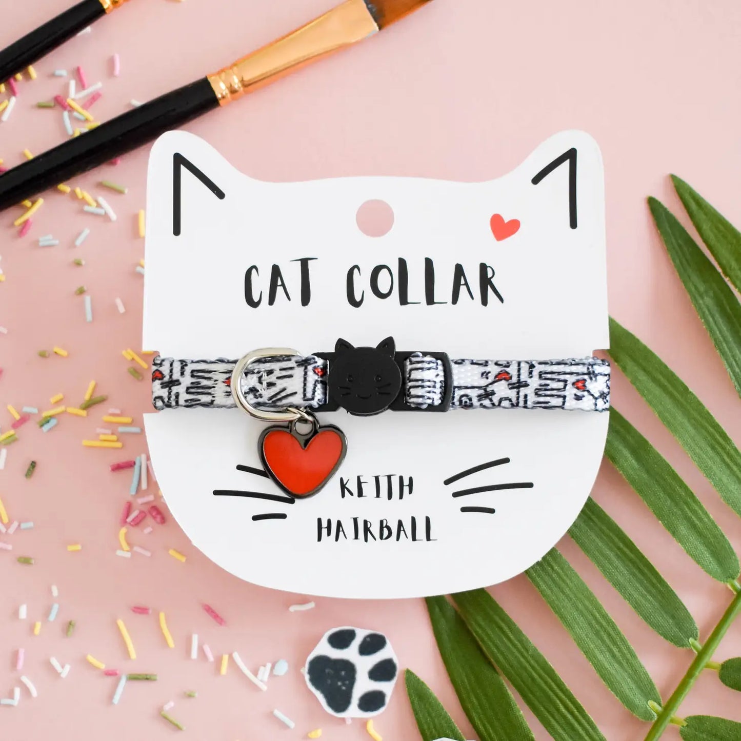 Keith Hairball Artist Cat Collar