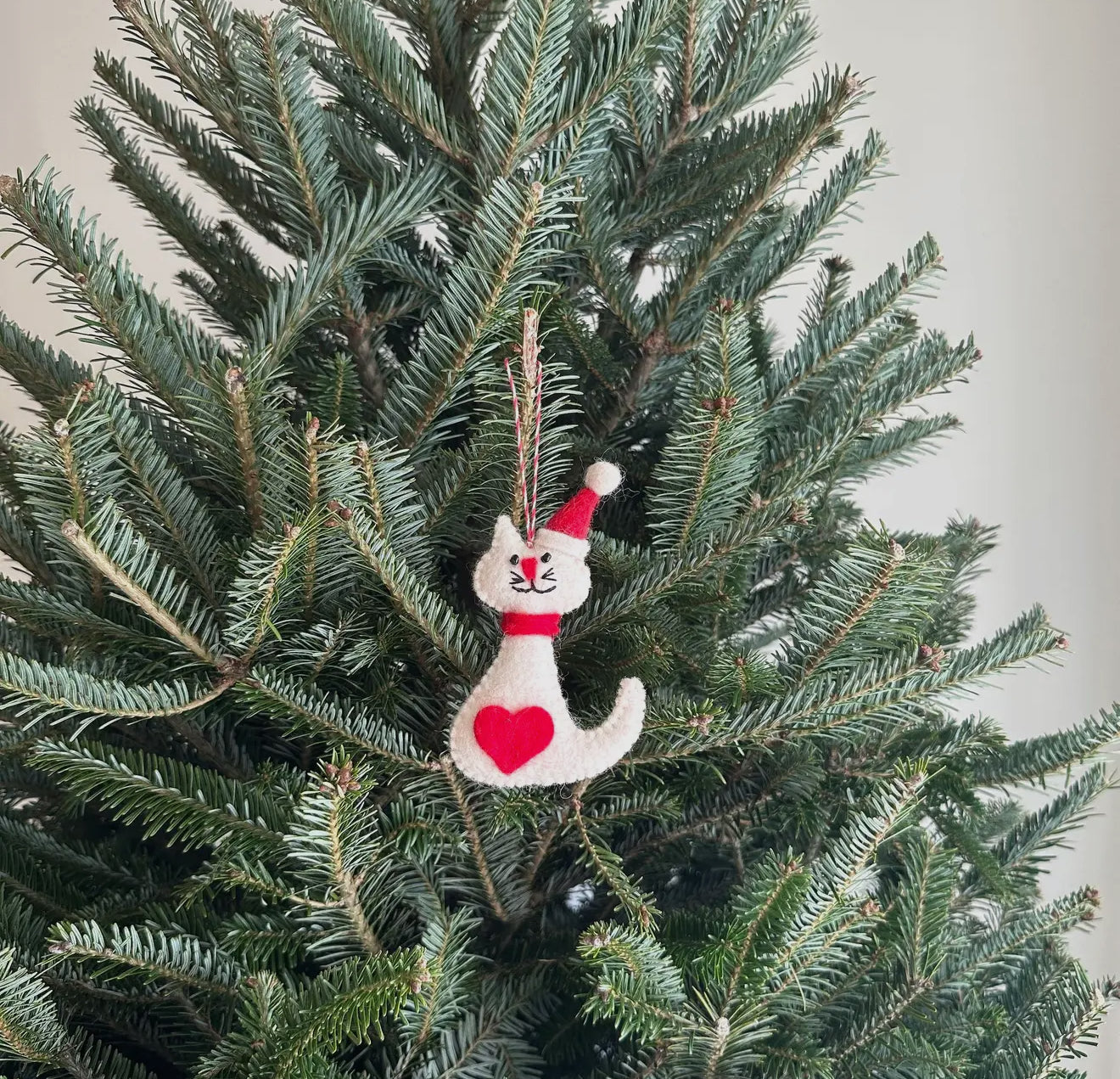 White Cat Ornament