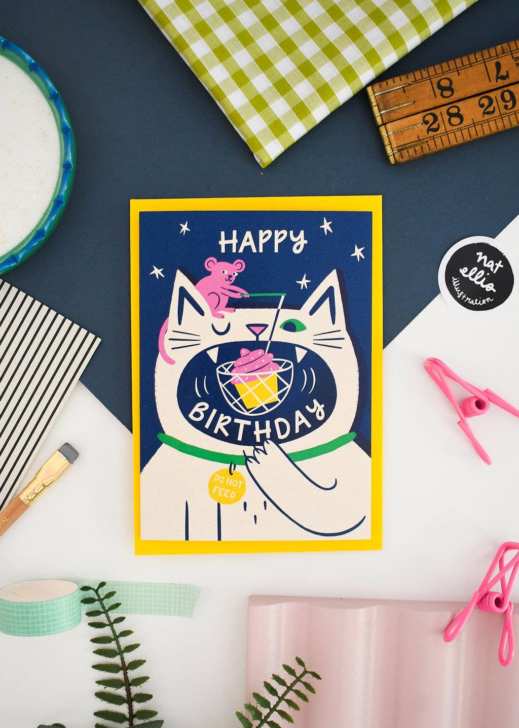 Happy Birthday Card - BLANK INSIDE