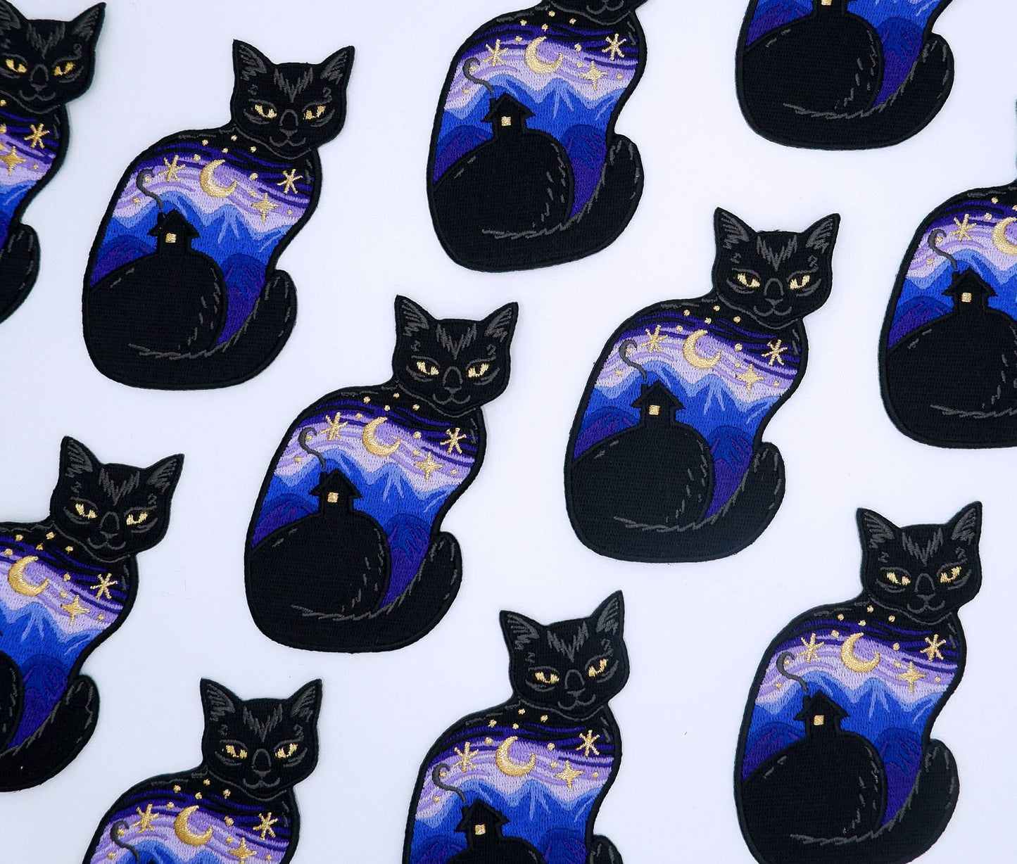 Twilight Cat - Embroidered Patch