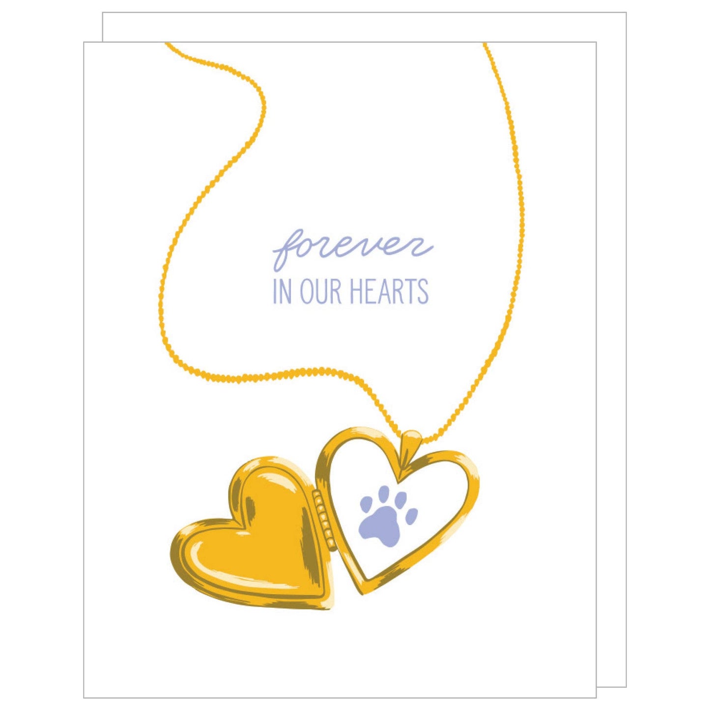 Locket Pet Sympathy-BLANK INSIDE