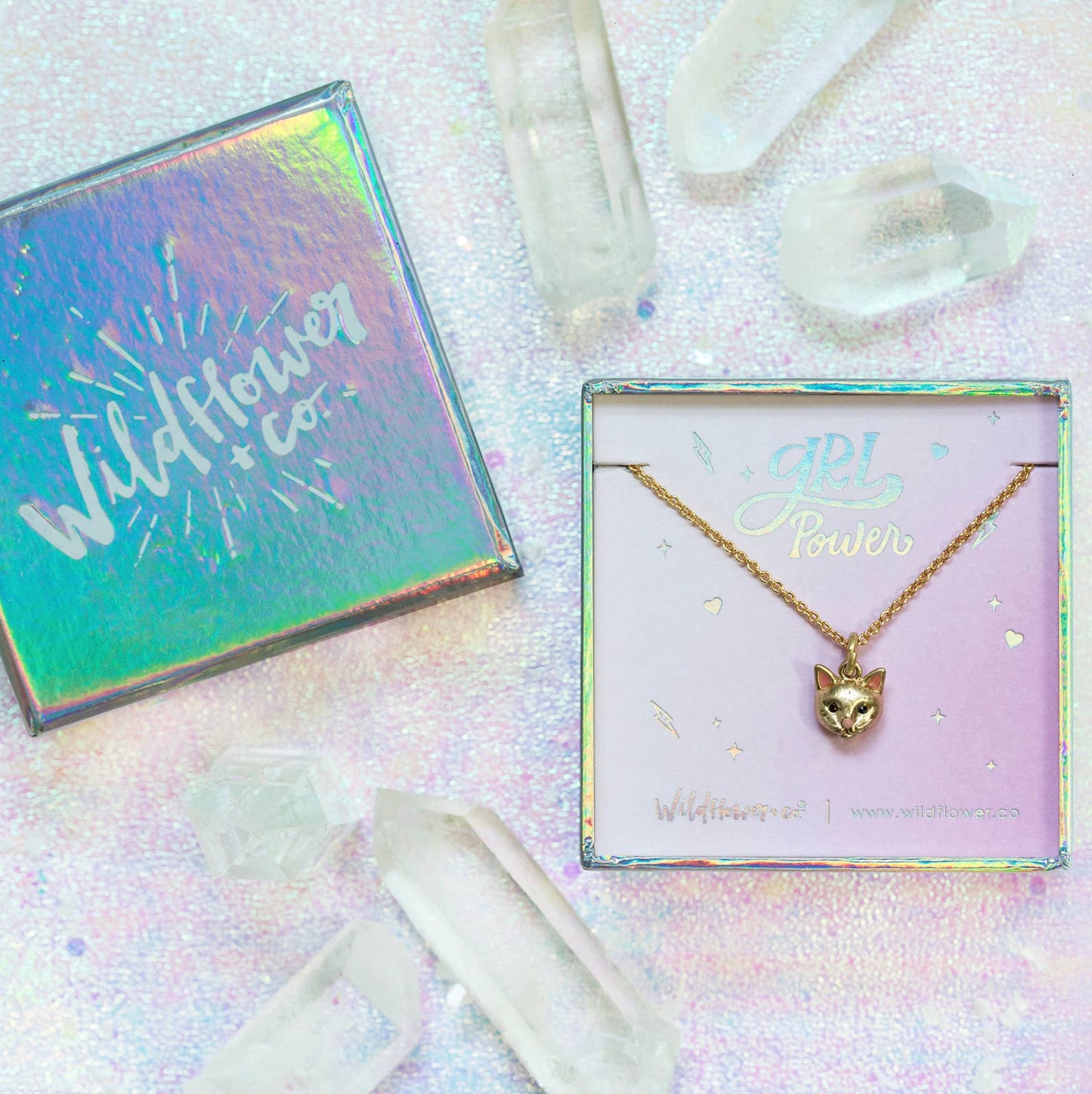 Charm Necklace (Boxed), Kitten