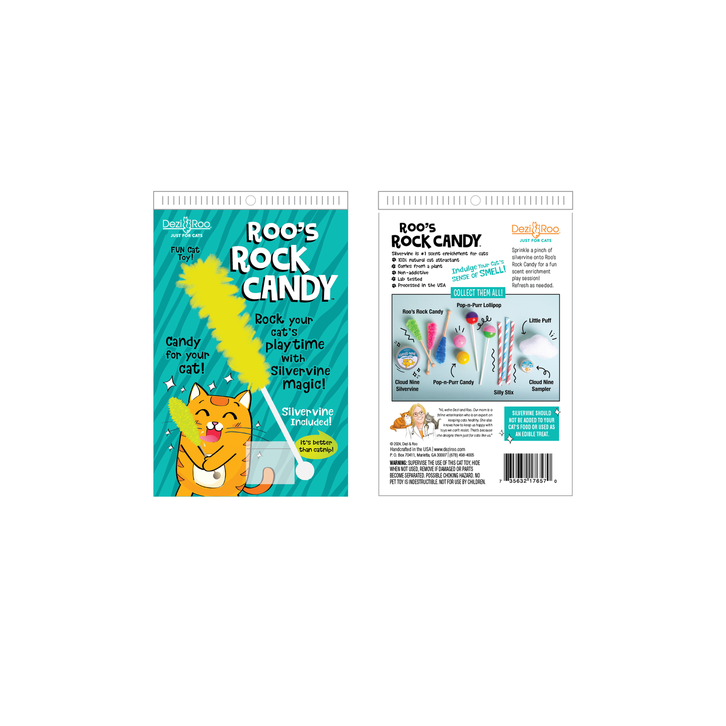 Roo's Rock Candy - Scent Enrichment Candy Inspired Cat Toy