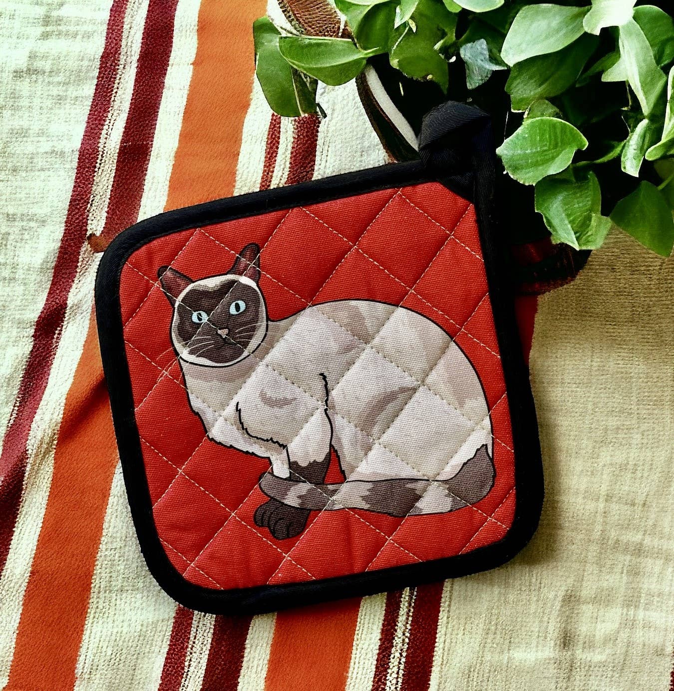 HELLO PET COLLECTION - Hello Siamese Cat Potholder