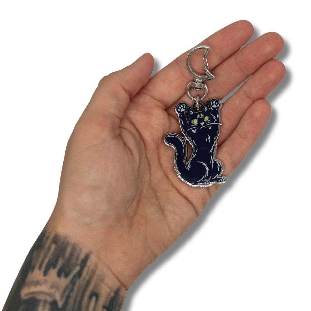 Scaredy Cat Keychain
