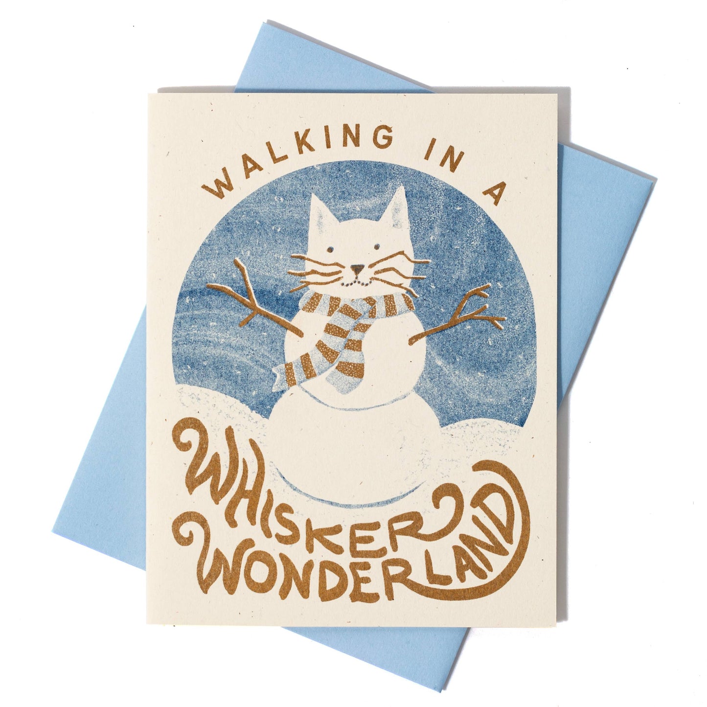 Walking in a Whisker Wonderland - BLANK INSIDE