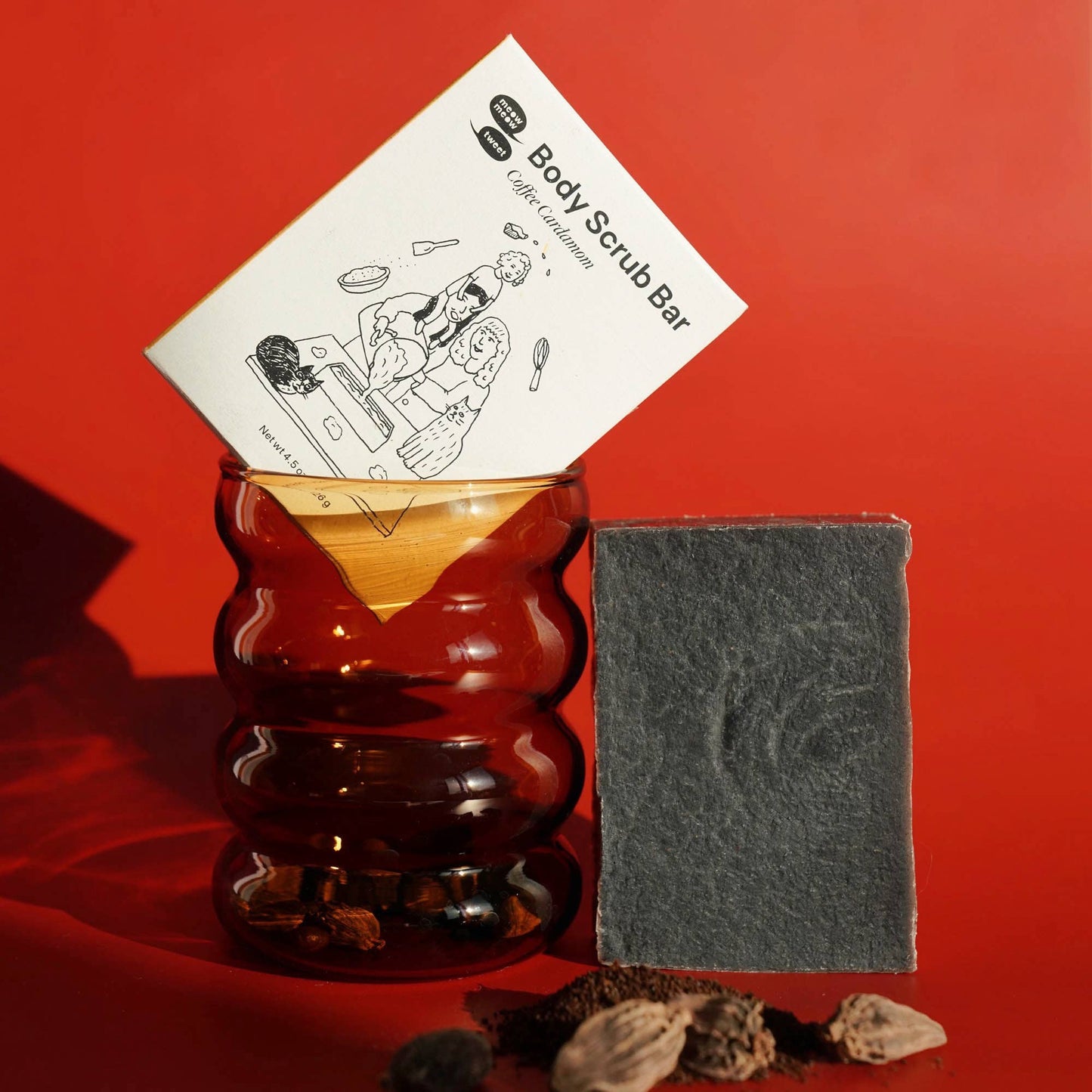 Coffee Cardamom Body Scrub Bar (limited edtn)