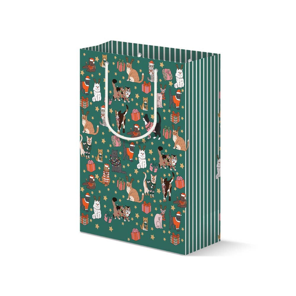 Holiday Cats Gift Bag