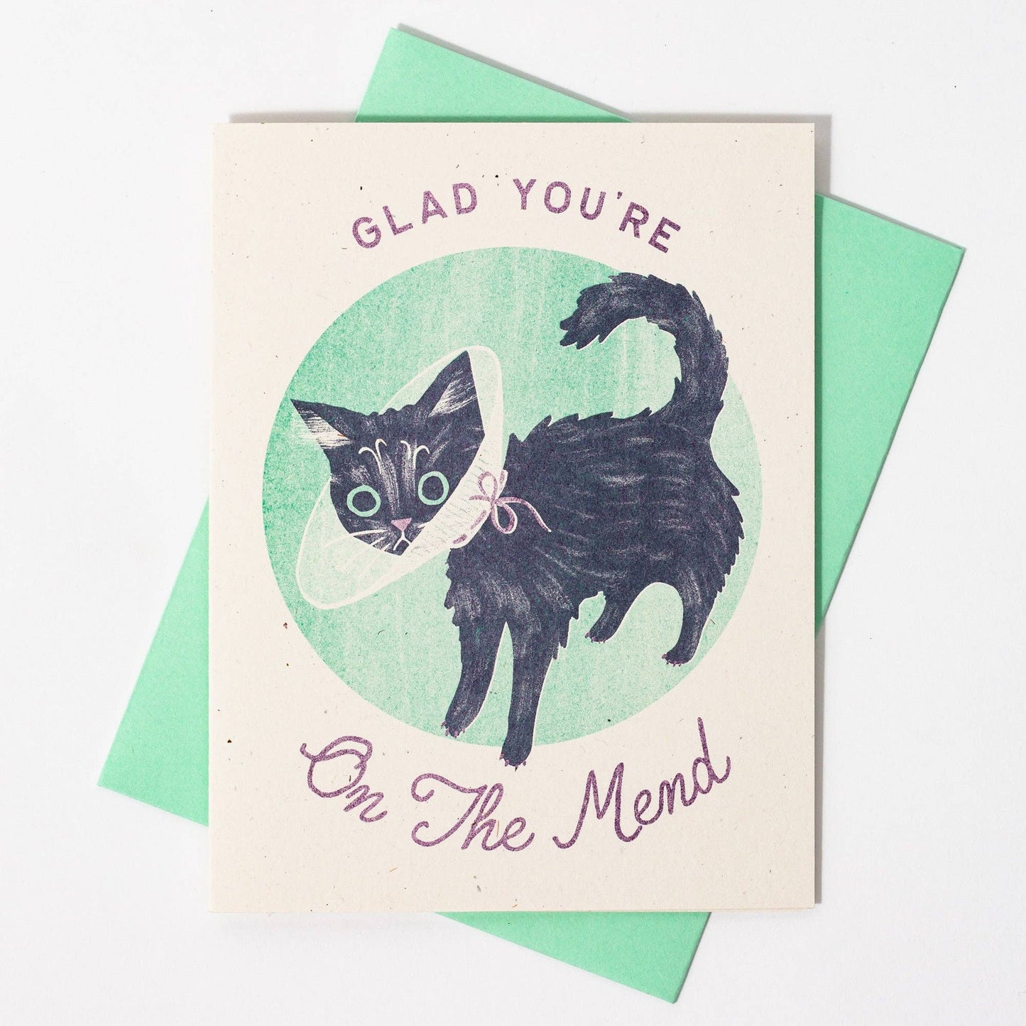 Glad You're On The Mend Card BLANK INSIDE