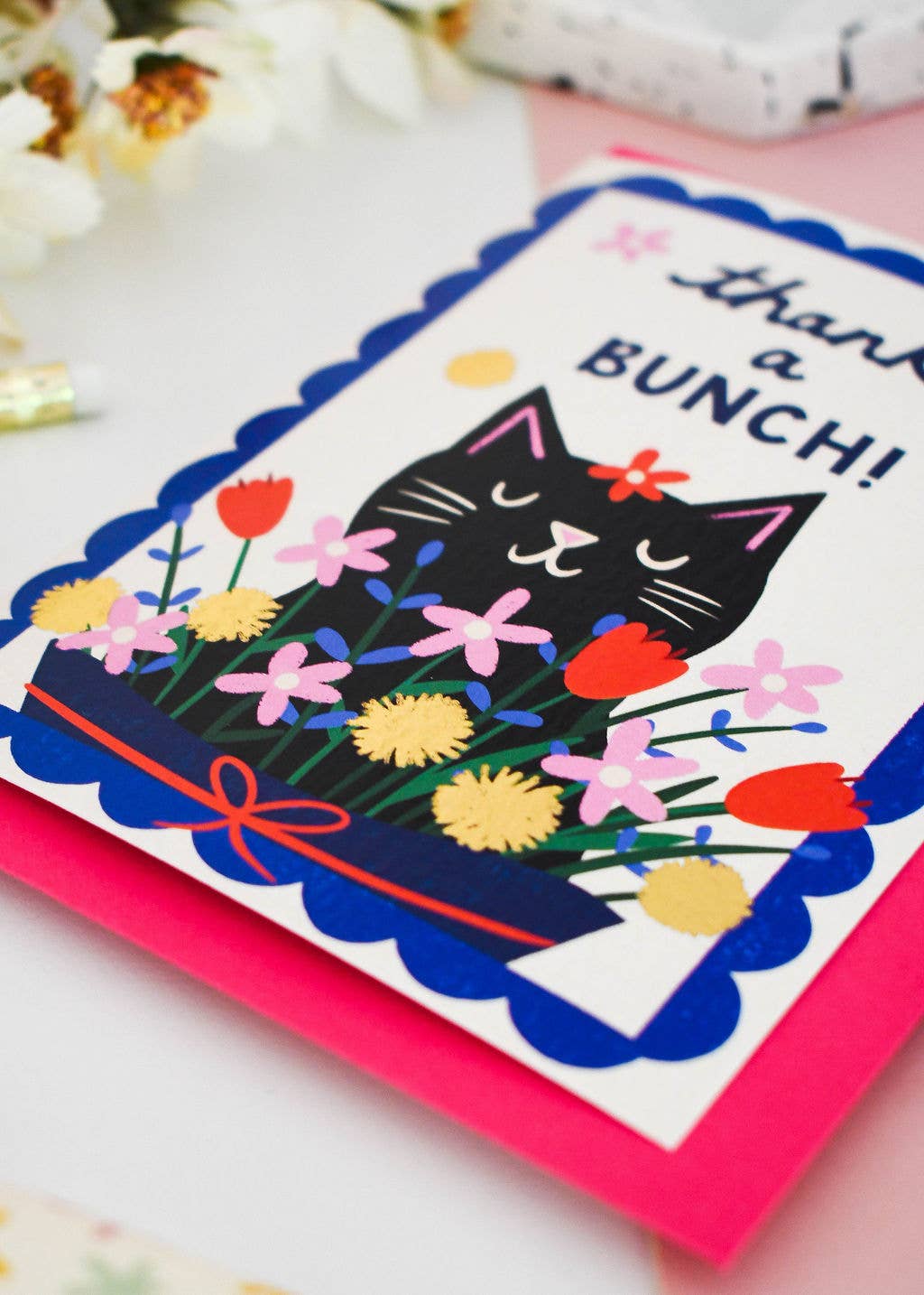 Thanks a Bunch Greeting Card-BLANK INSIDE