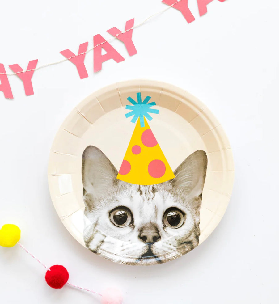 Party Cat 7" Plates | My Mind's Eye
