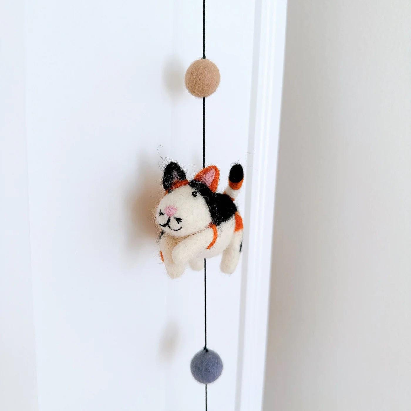 Handmade in Nepal - Wool Cat Garland