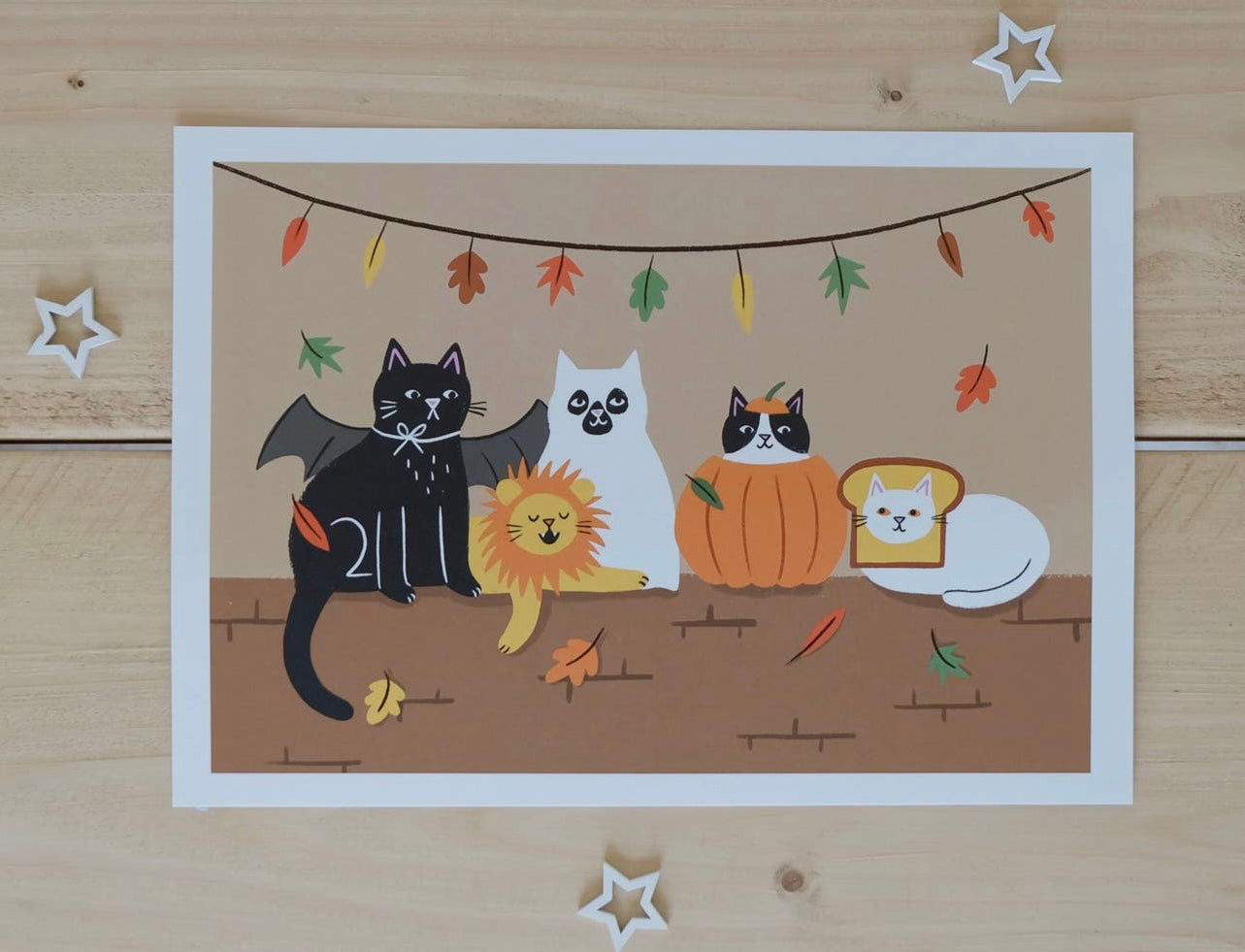 Feline Spooky – A4 Heavyweight Art Print FINAL SALE