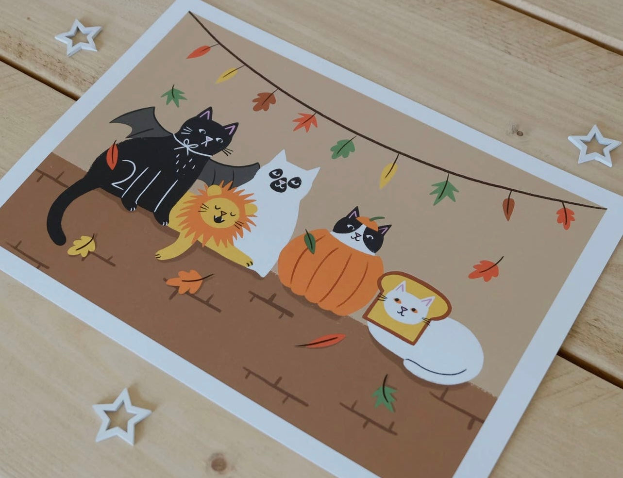 Feline Spooky – A4 Heavyweight Art Print FINAL SALE