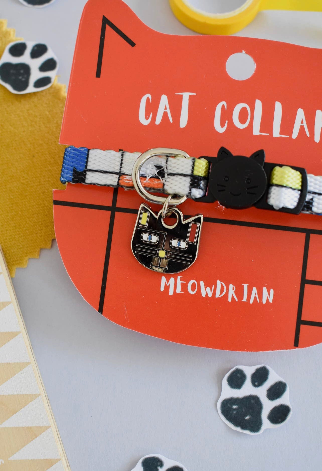 Meowdrian Artist Cat Collar