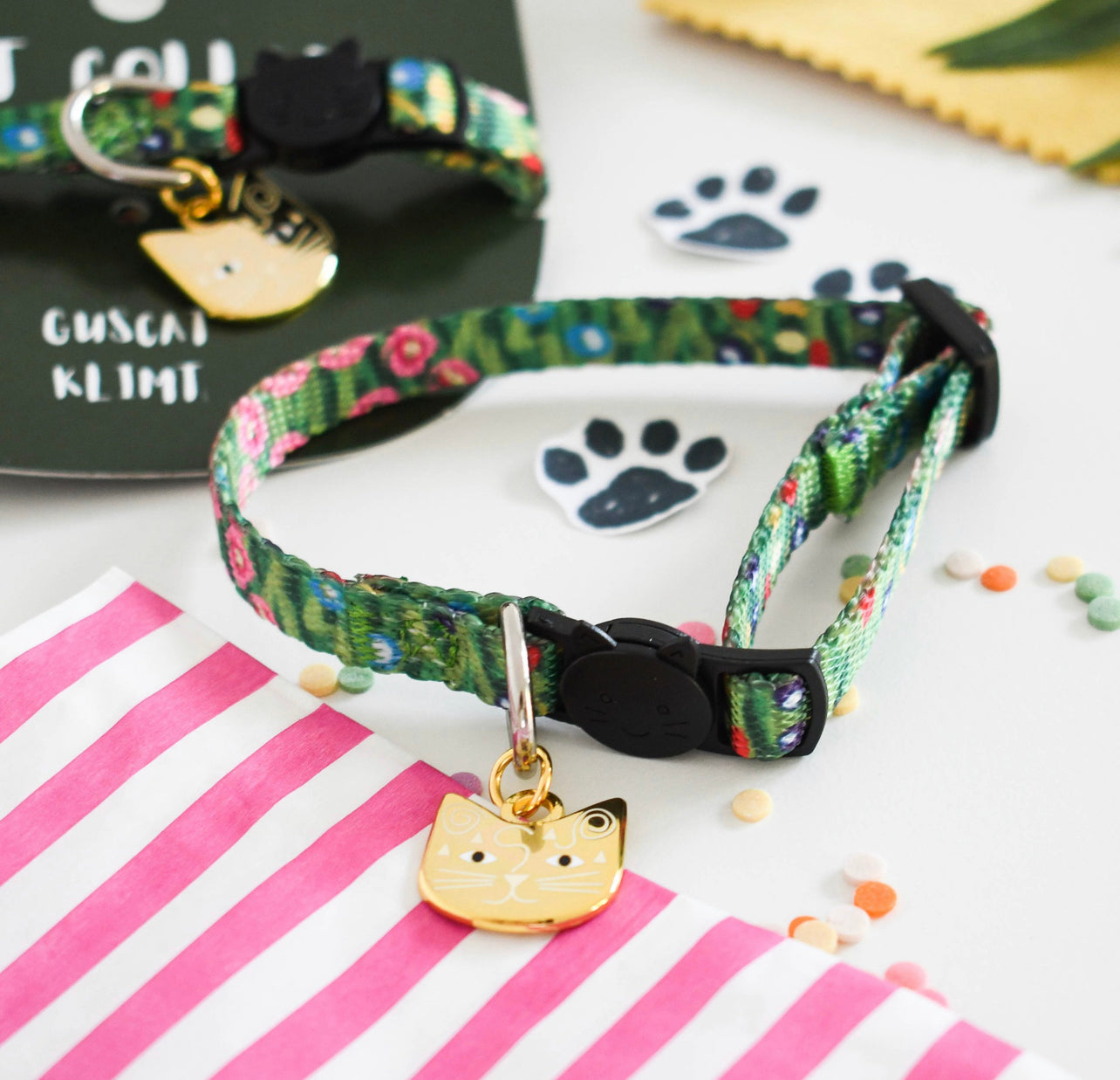 Guscat Klimt Artist Cat Collar