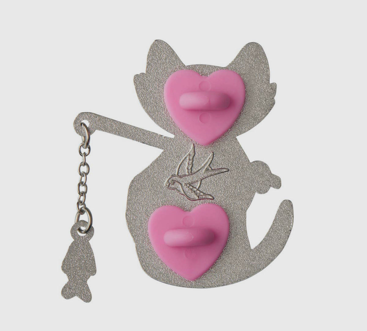 Cat Gotcha Tongue Enamel Pin