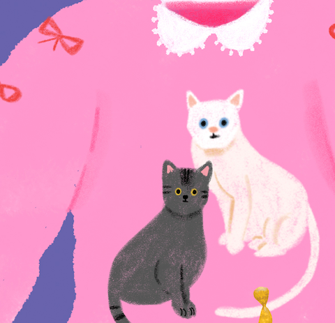 CAT LADY Birthday BLANK INSIDE