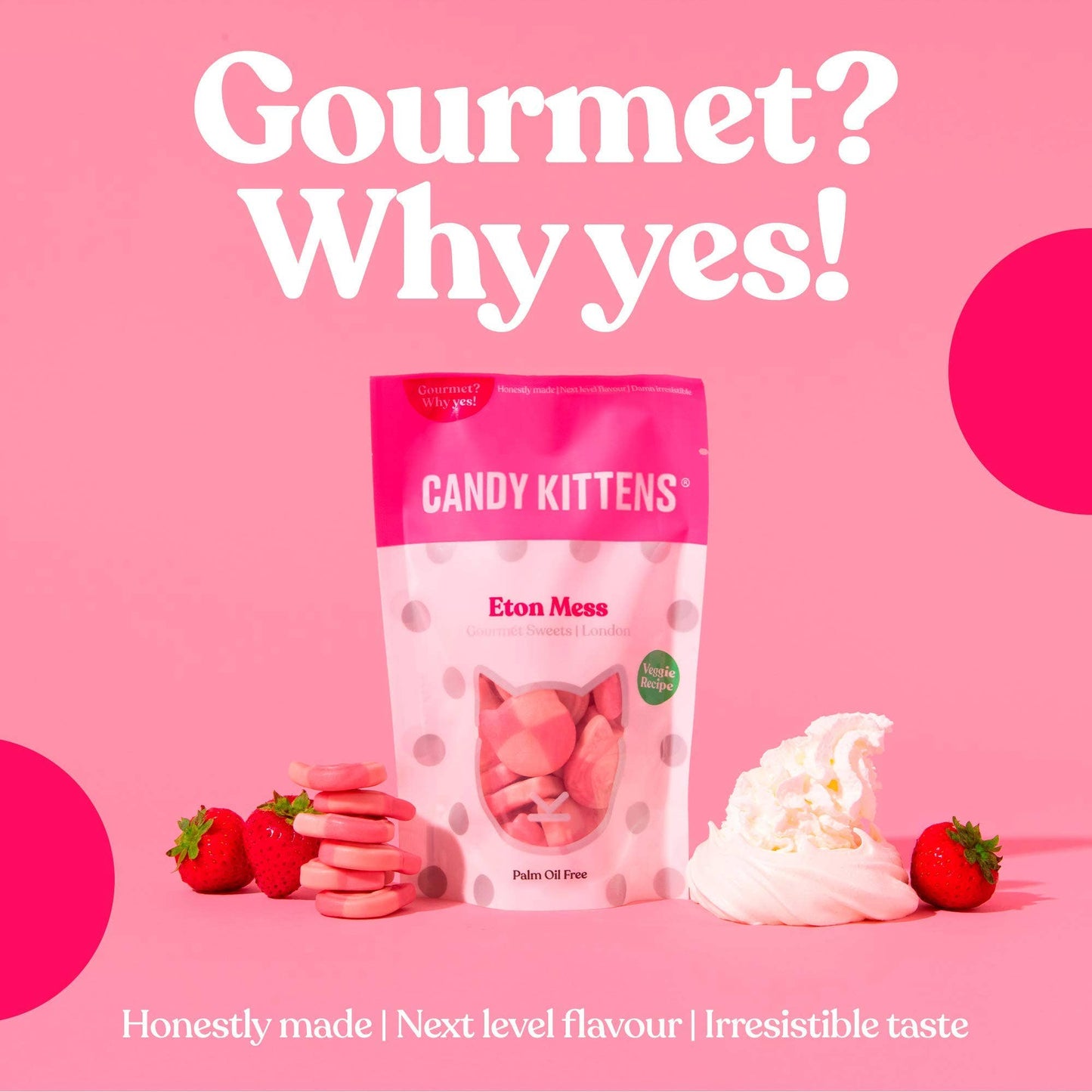 Candy Kittens ETON MESS Strawberry Cream Vegan 4.9 oz