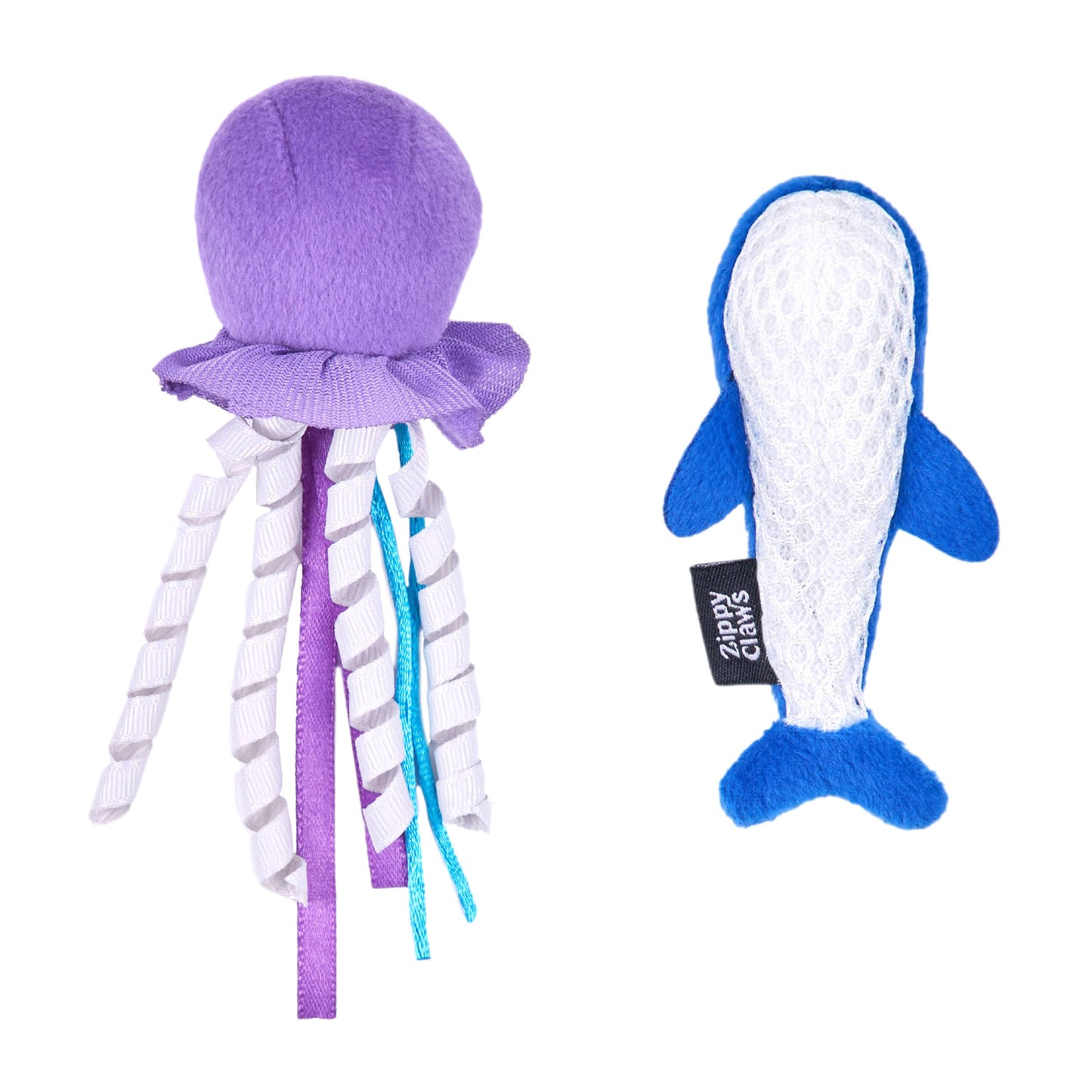 ZippyClaws® Mesh Mates 2-Pack - Jellyfish and Whale