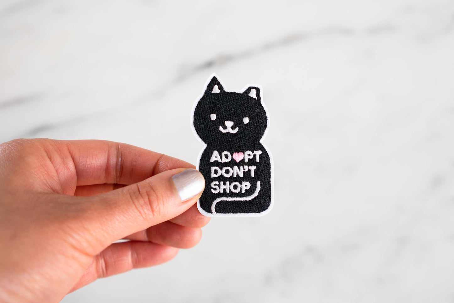 Adopt Don't Shop Patch: Black