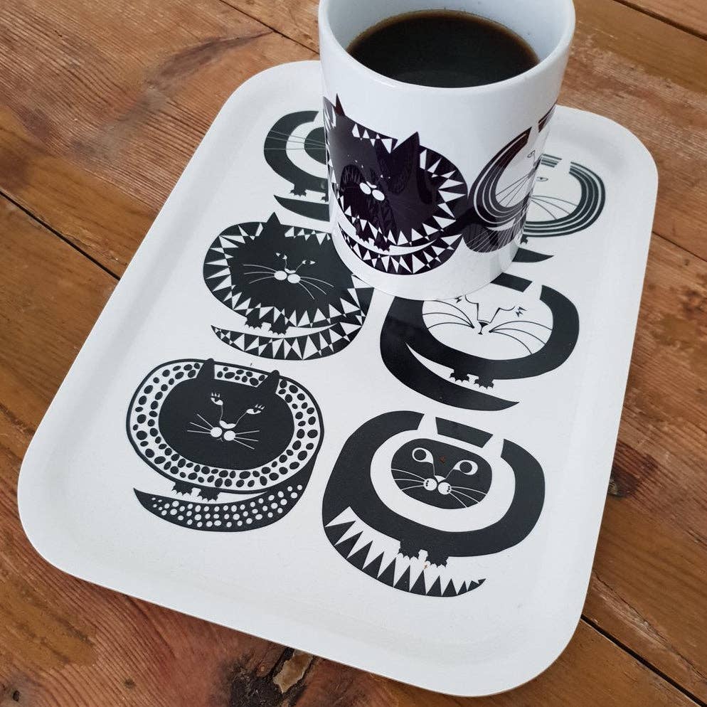 SWEDISH BIRCHWOOD TRAY CATS