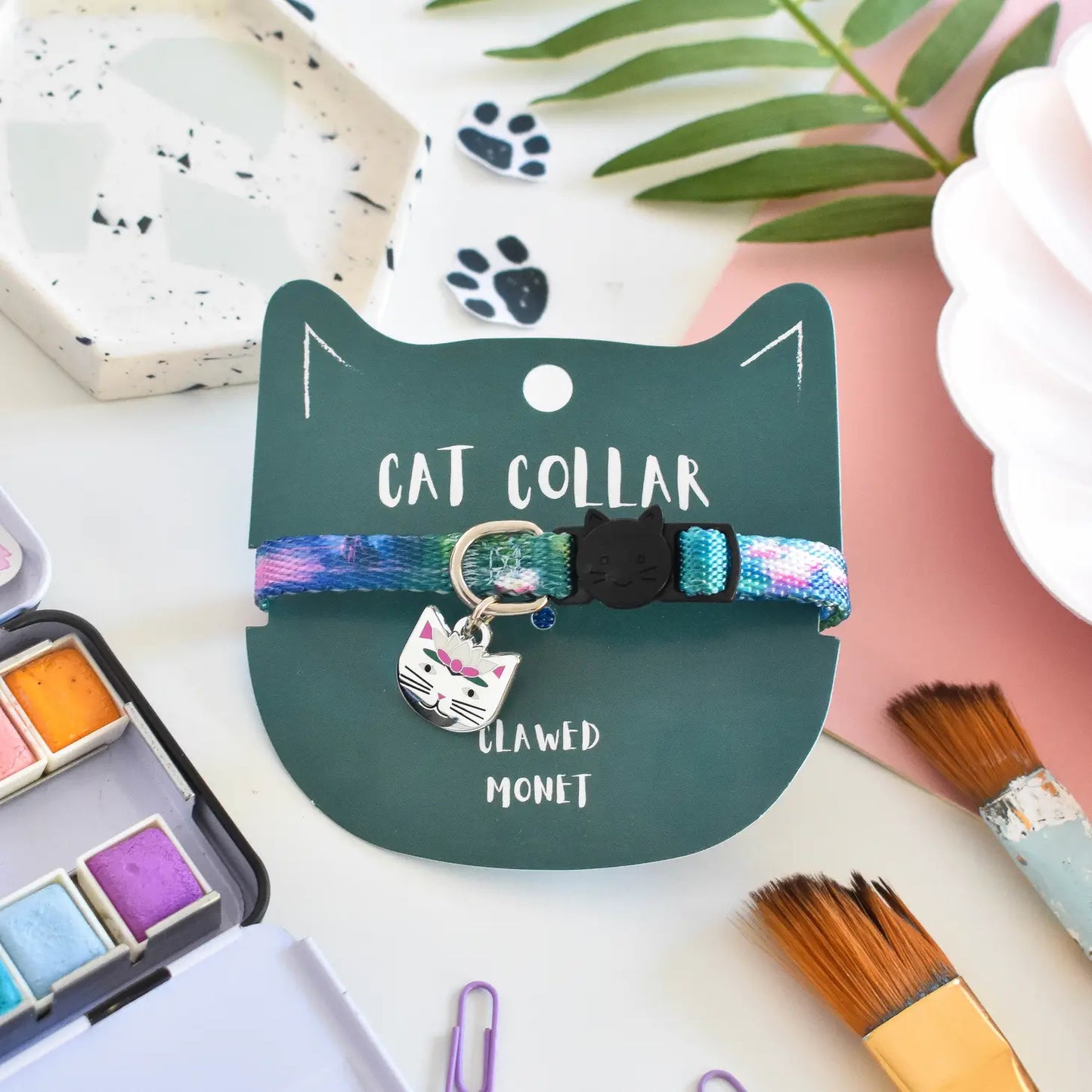 Clawed Monet Artist Cat Collar