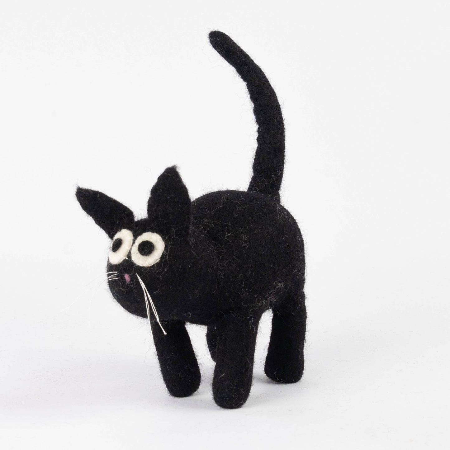 Black Felted Cat