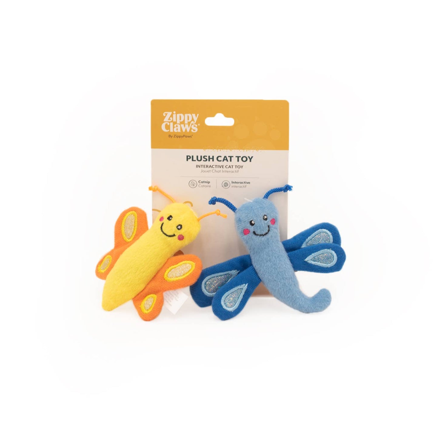ZippyClaws® 2-Pack - Butterfly and DragonFly - Cat Toy
