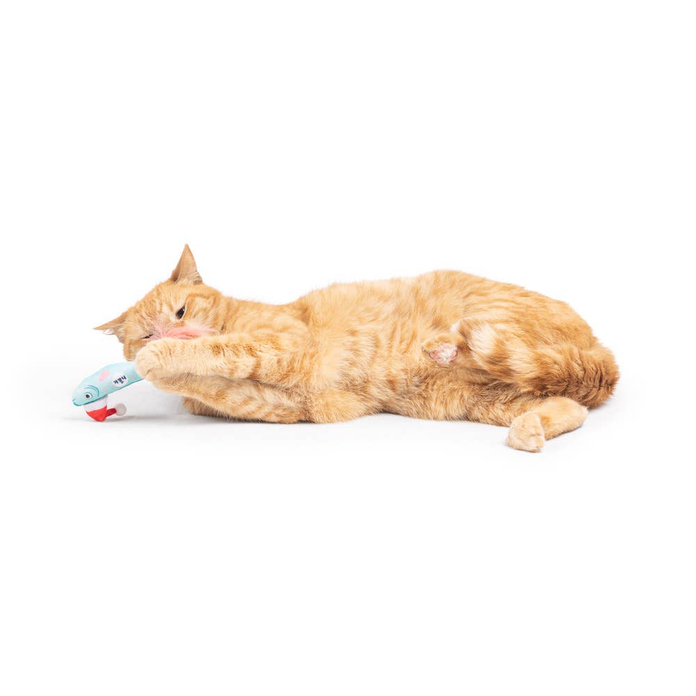 Merry Fishmas Sardine Mint Cat Toy: One Size