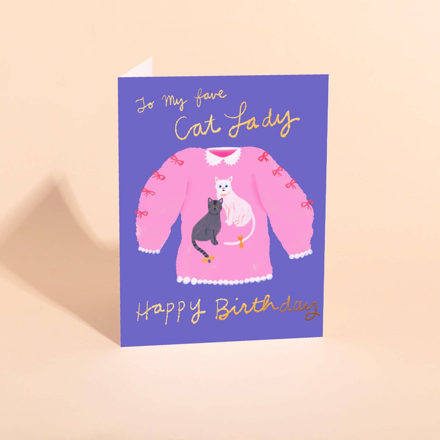 CAT LADY Birthday BLANK INSIDE