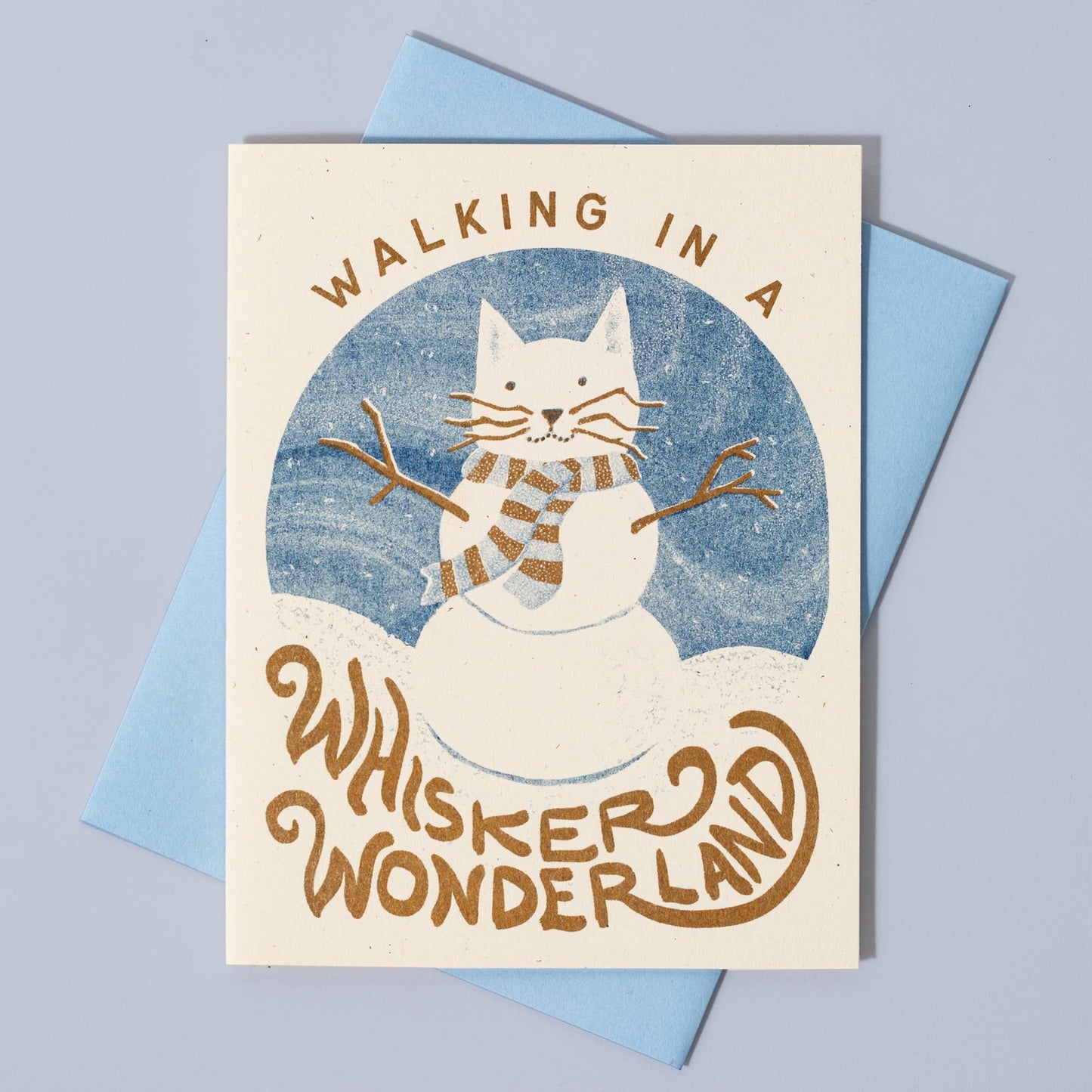 Walking in a Whisker Wonderland - BLANK INSIDE