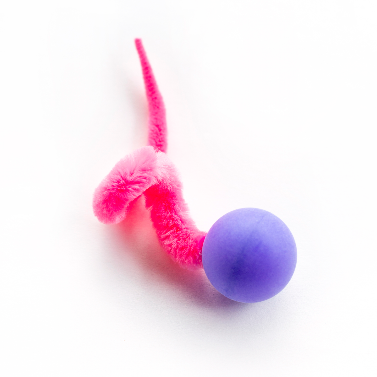 Wiggly Pong - Cat Toy Plastic Pong Ball: Enclosed in poly bag with 4x2 header card