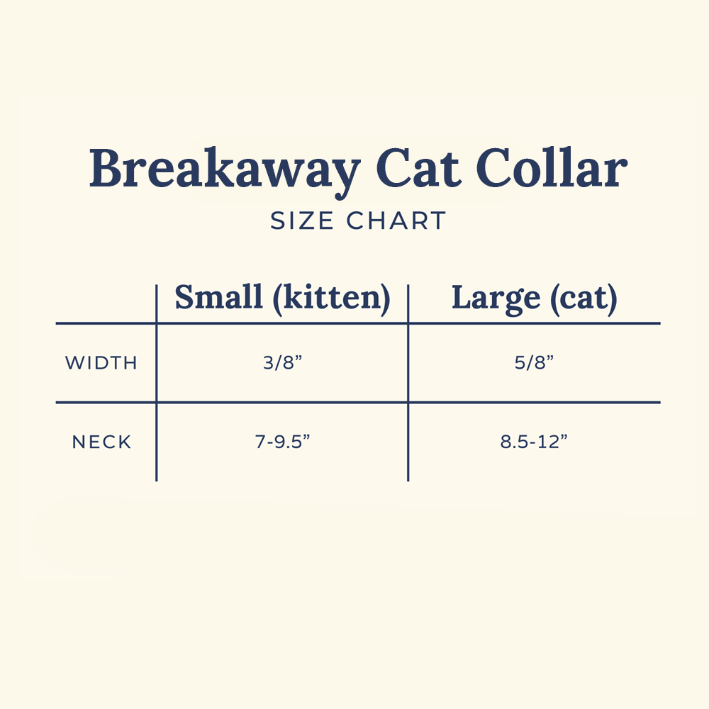 Wild Side Breakaway Cat Collar: L 8.5”-12”