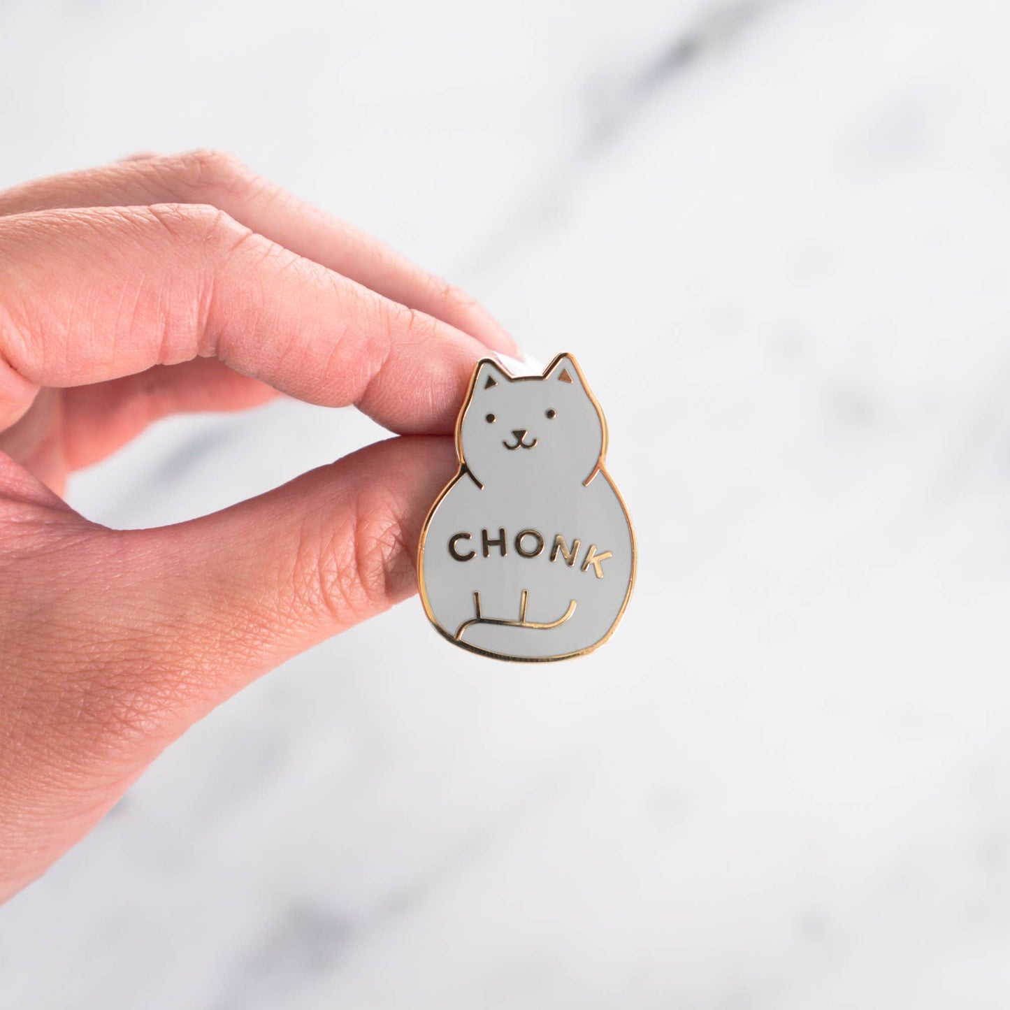 Chonk Pin: Orange / Gold