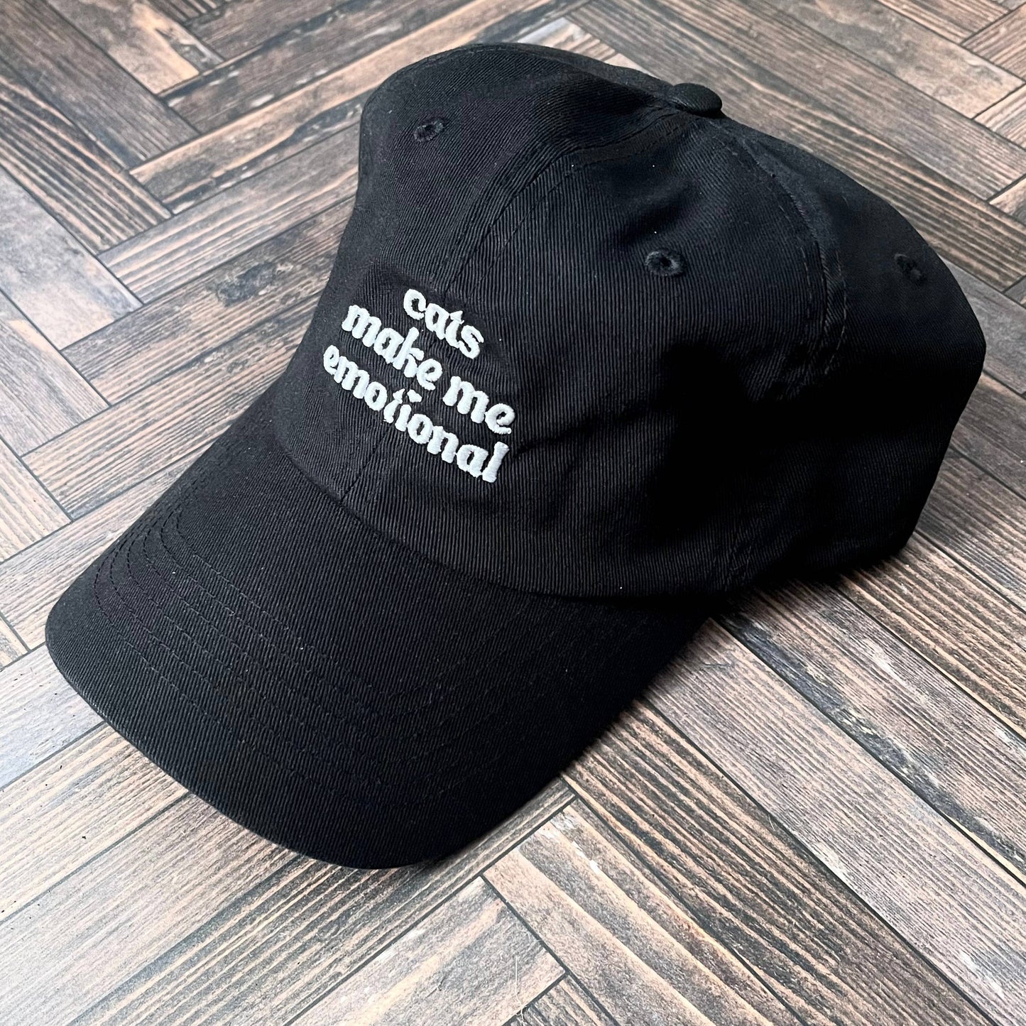 Cats make me emotional Baseball Cap Unisex Dad Hat gifts: Slate blue