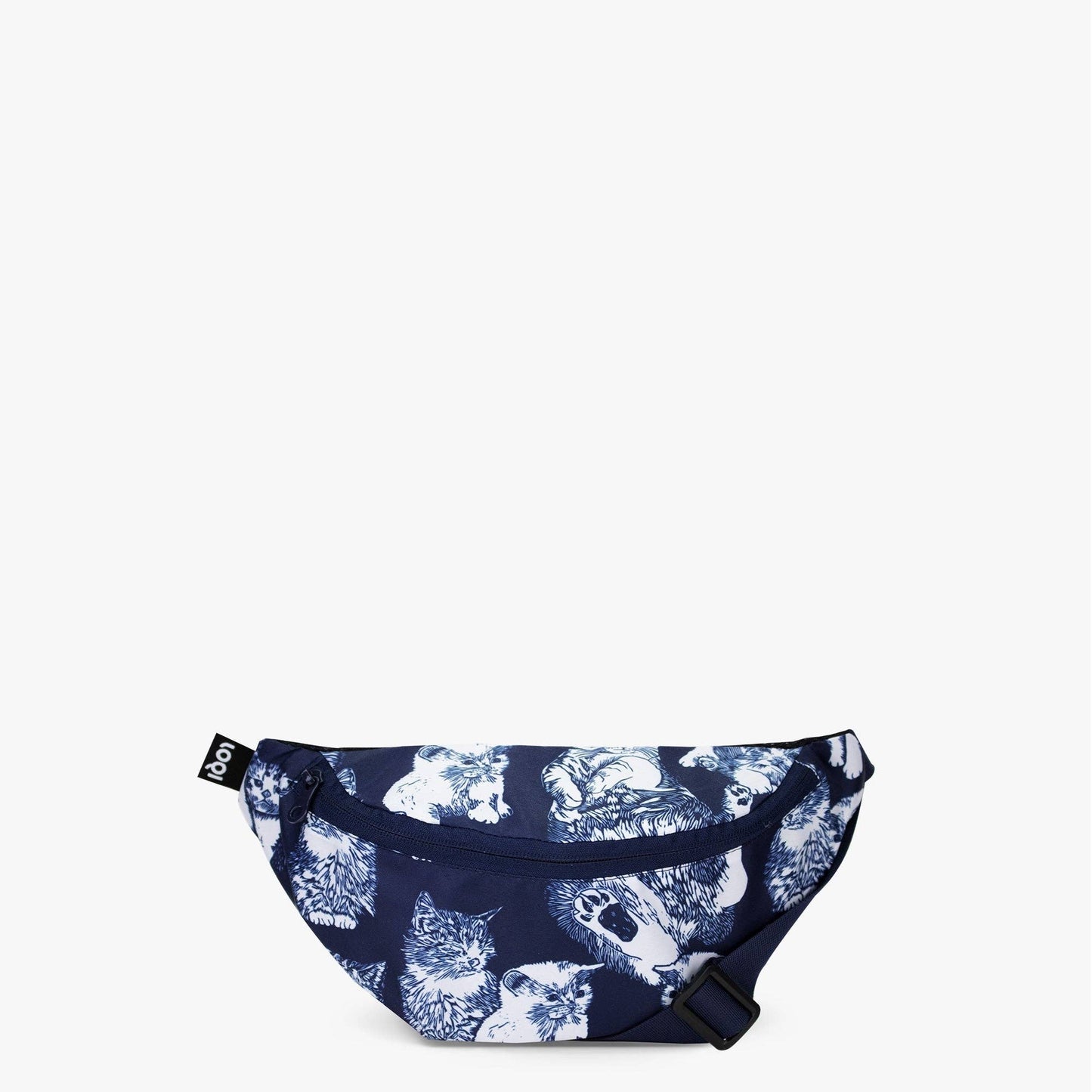 RED POPPY BEE Cats Recycled Fanny Pack