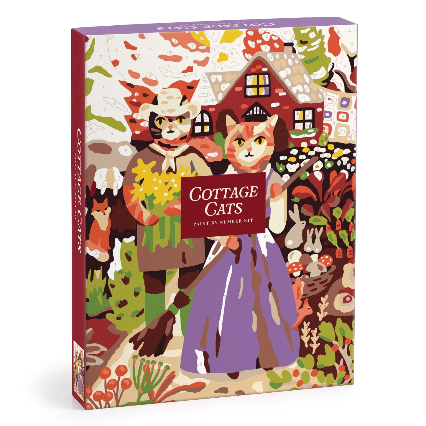Cottage Cats 9 x 12 Paint by Number Kit