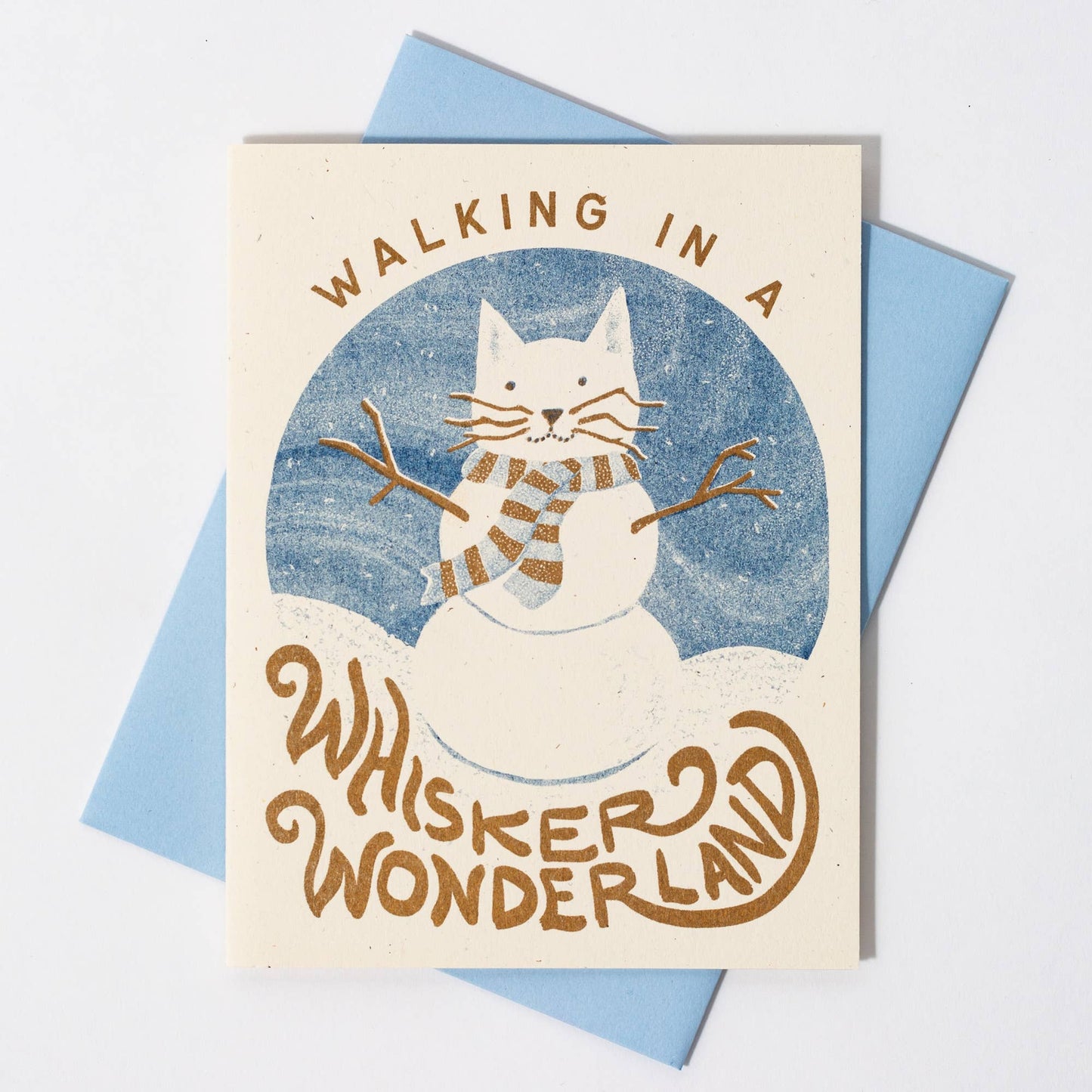 Walking in a Whisker Wonderland - BLANK INSIDE