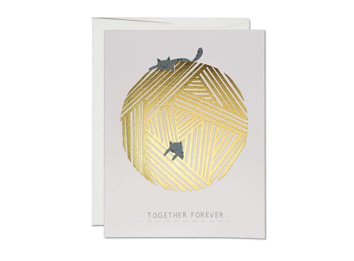 String Cats love greeting card