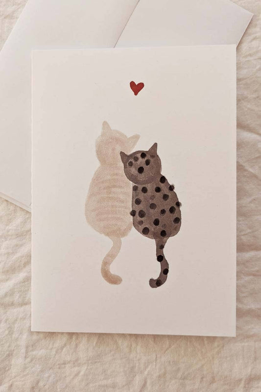 Purrfect Love Greeting Card | Mimi & August